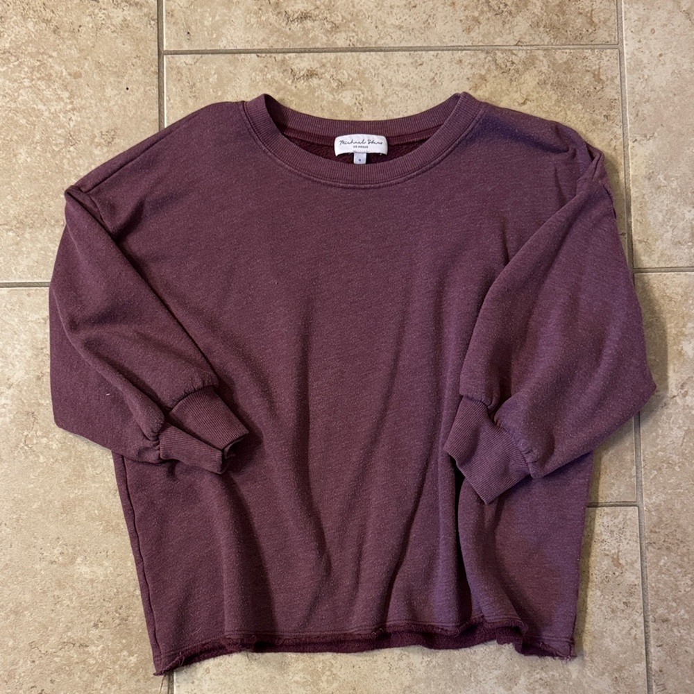 Michael Stars Plum Crewneck Top